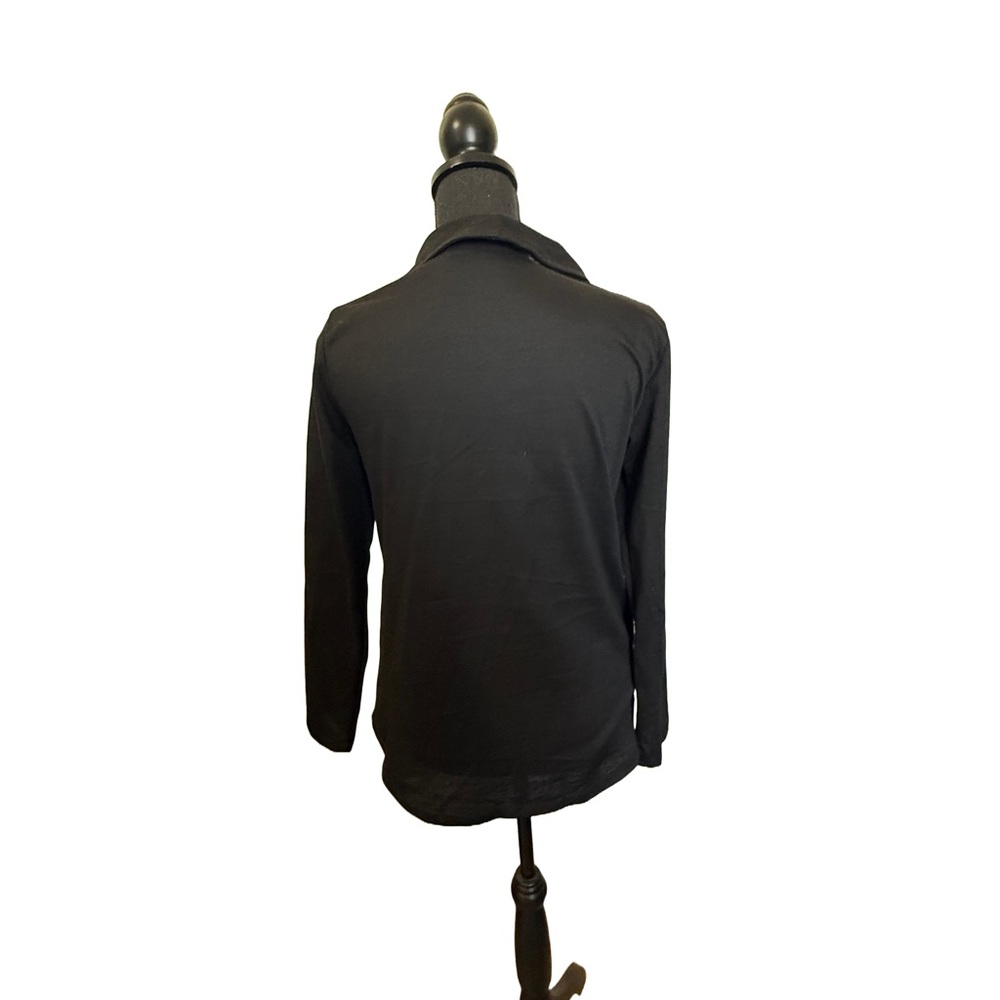 Black Asymmetrical Zip Jacket - Picture 2 of 2